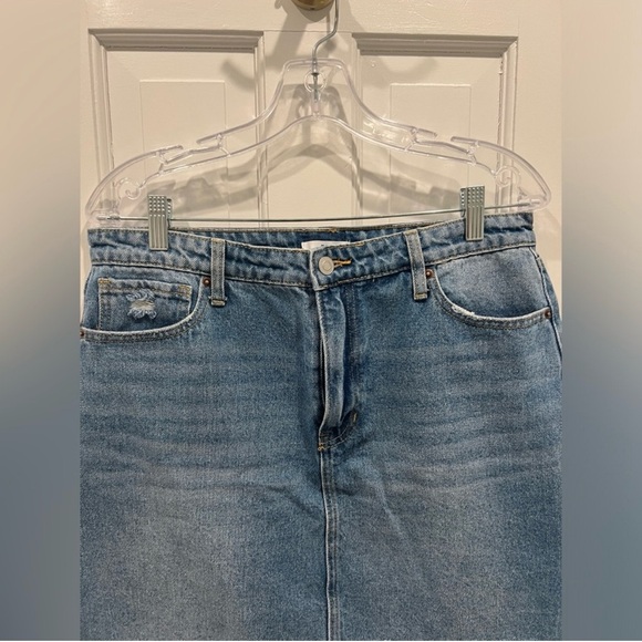 BP. Nordstrom Denim Miniskirt Classic Light Destroy Wash Women’s Size 32 - Picture 3 of 6